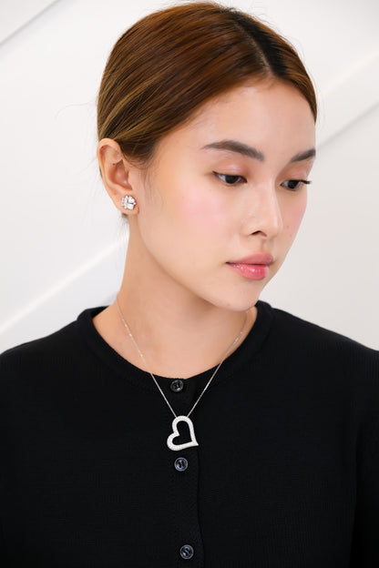 Heart Diamond Pendant w/ Chain