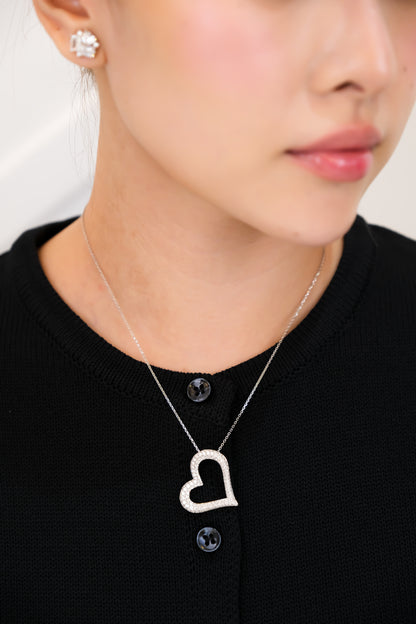 Heart Diamond Pendant w/ Chain