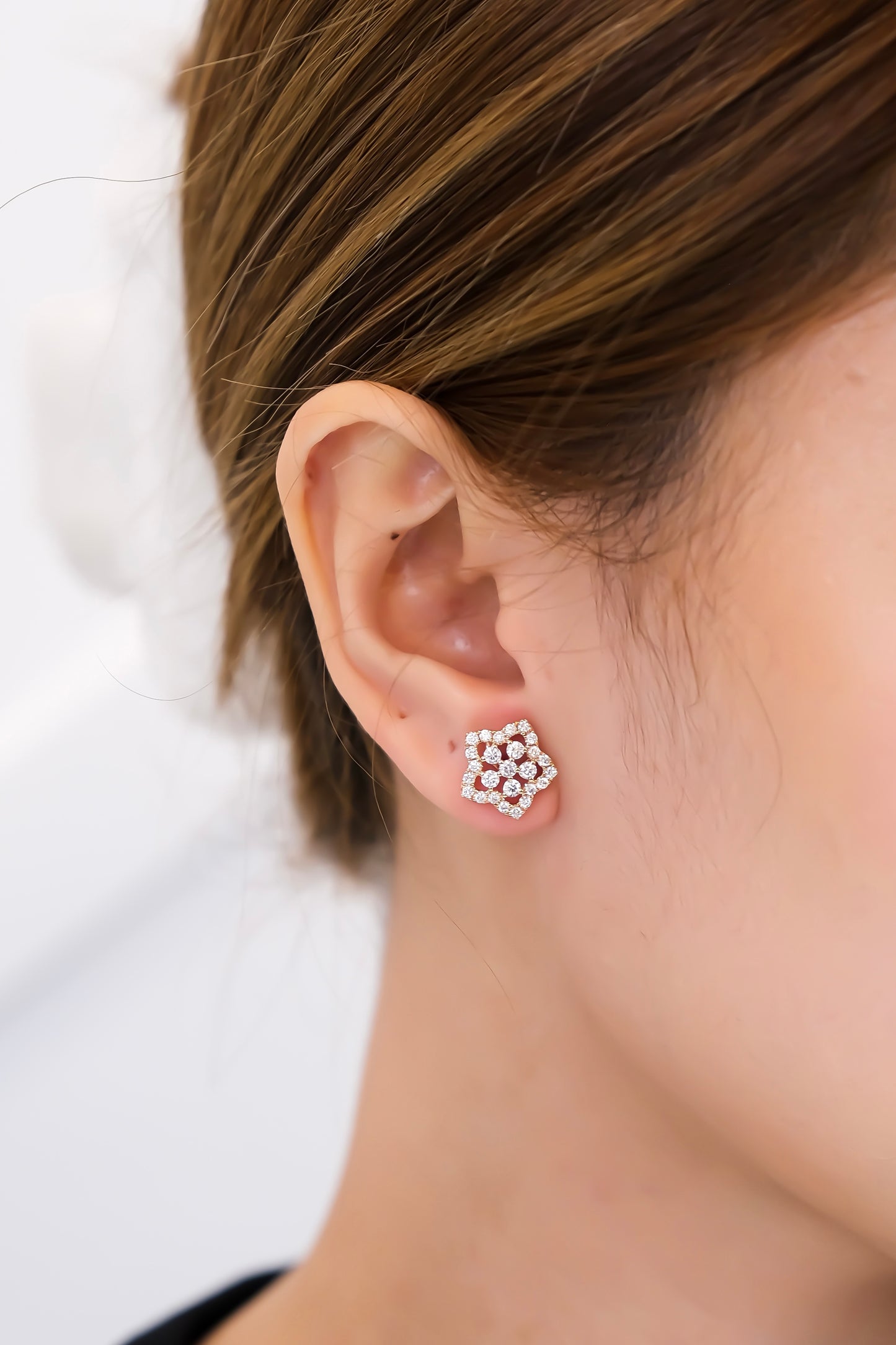 Flower Diamond Earrings