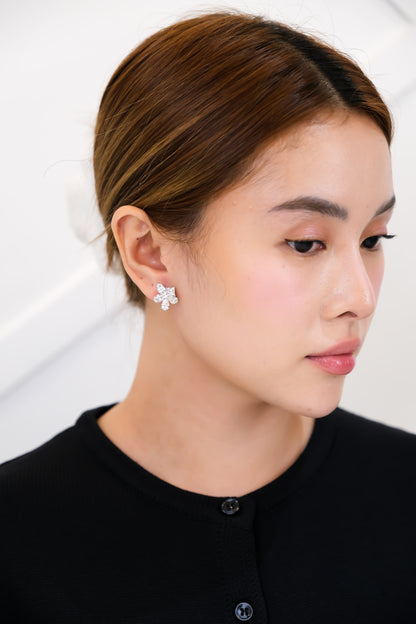 Cluster Earrings w/ GIA