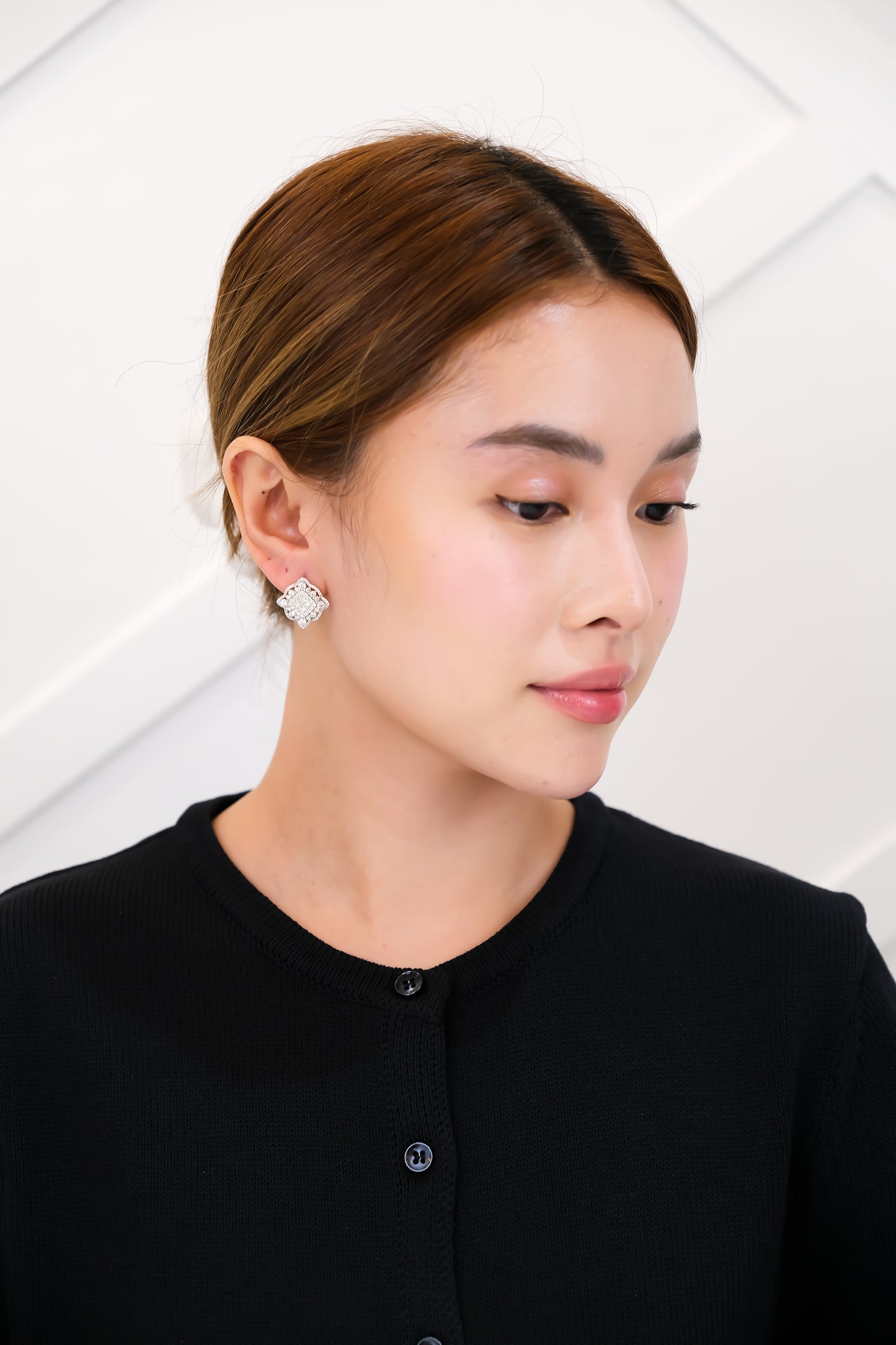 Flower Diamond Earrings