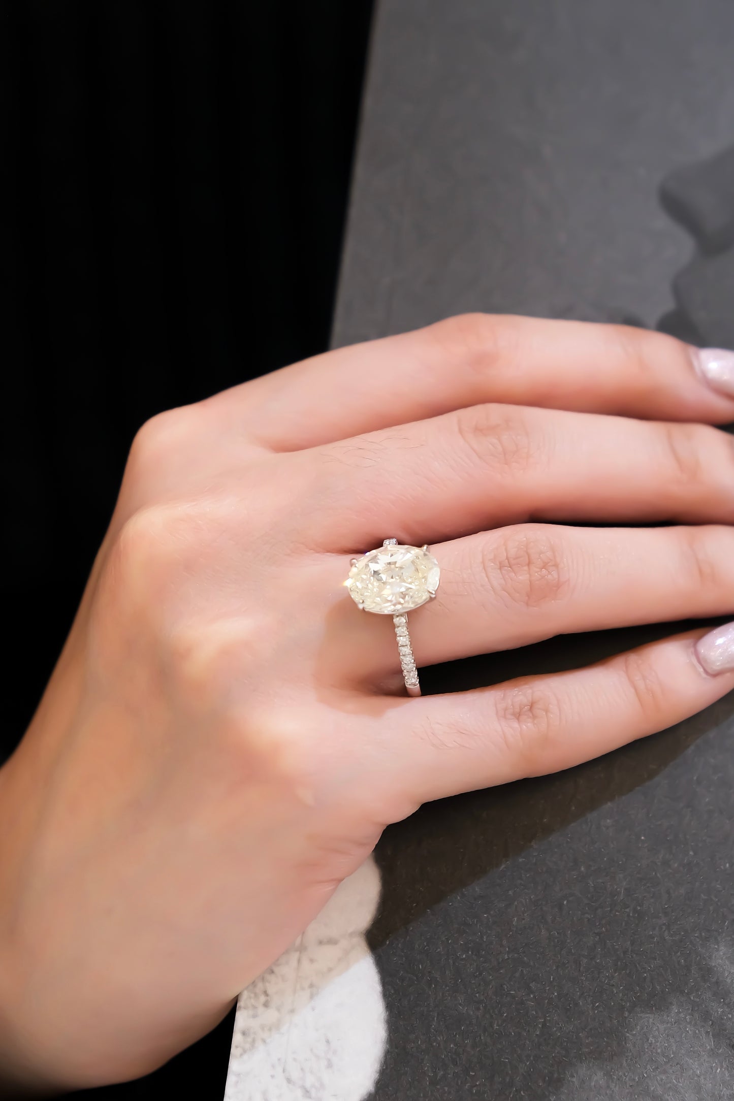 5ct Oval Diamond Ring w/ GIA