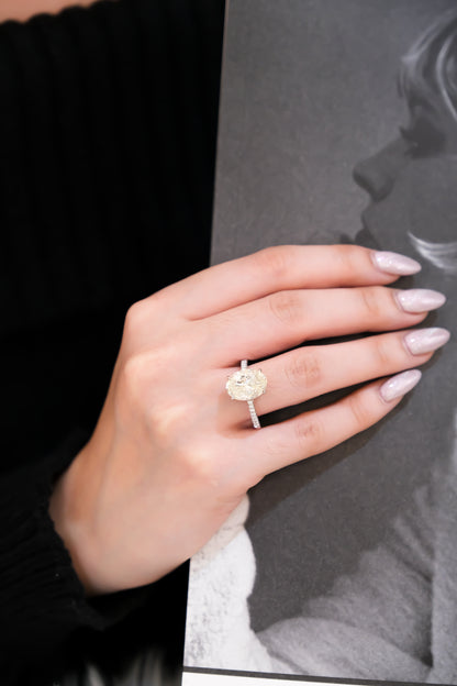 5ct Oval Diamond Ring w/ GIA