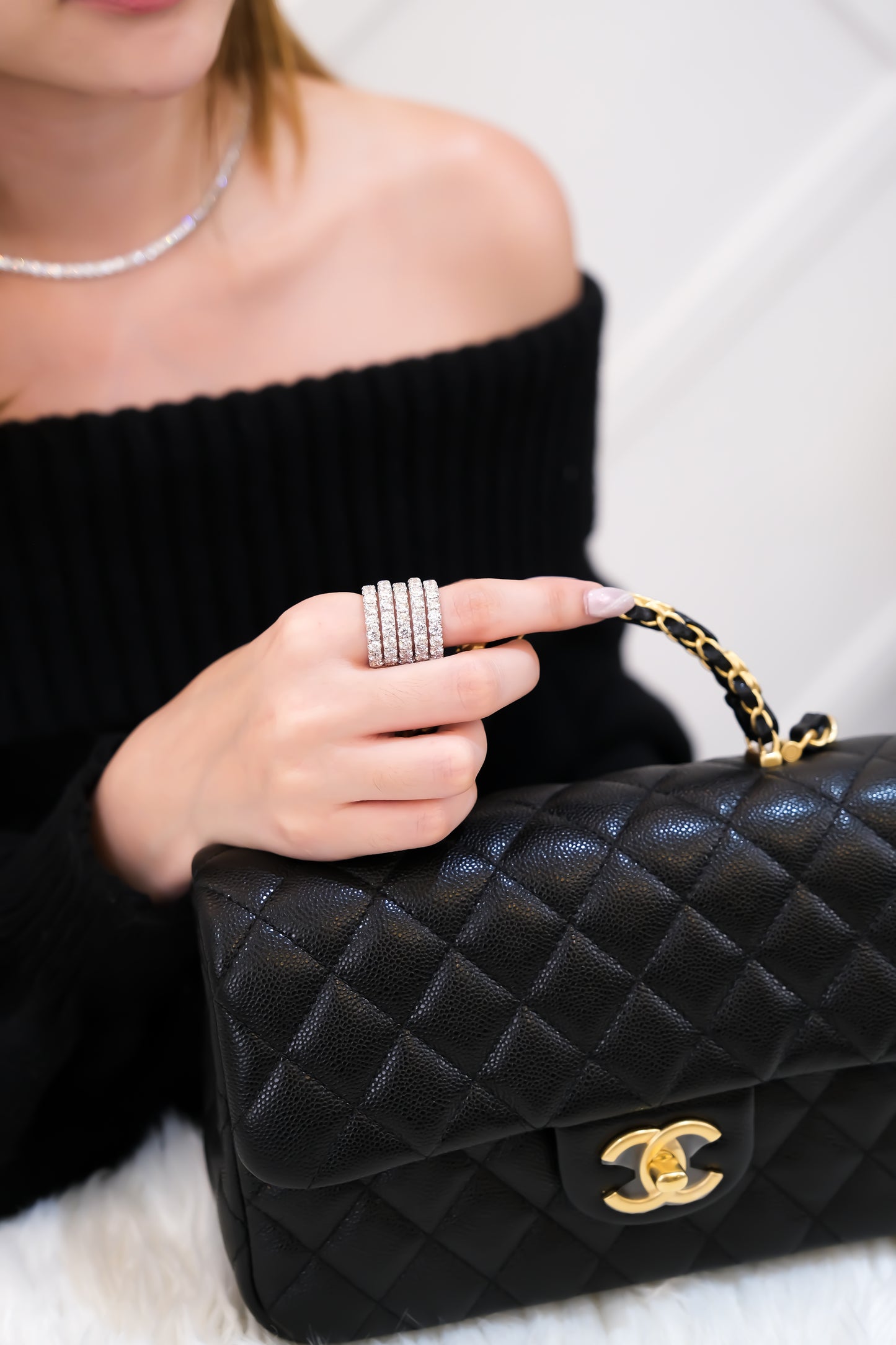 Multiband Diamond Ring