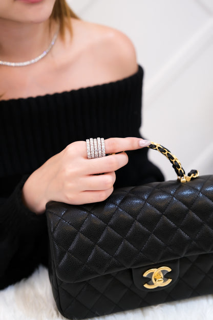 Multiband Diamond Ring