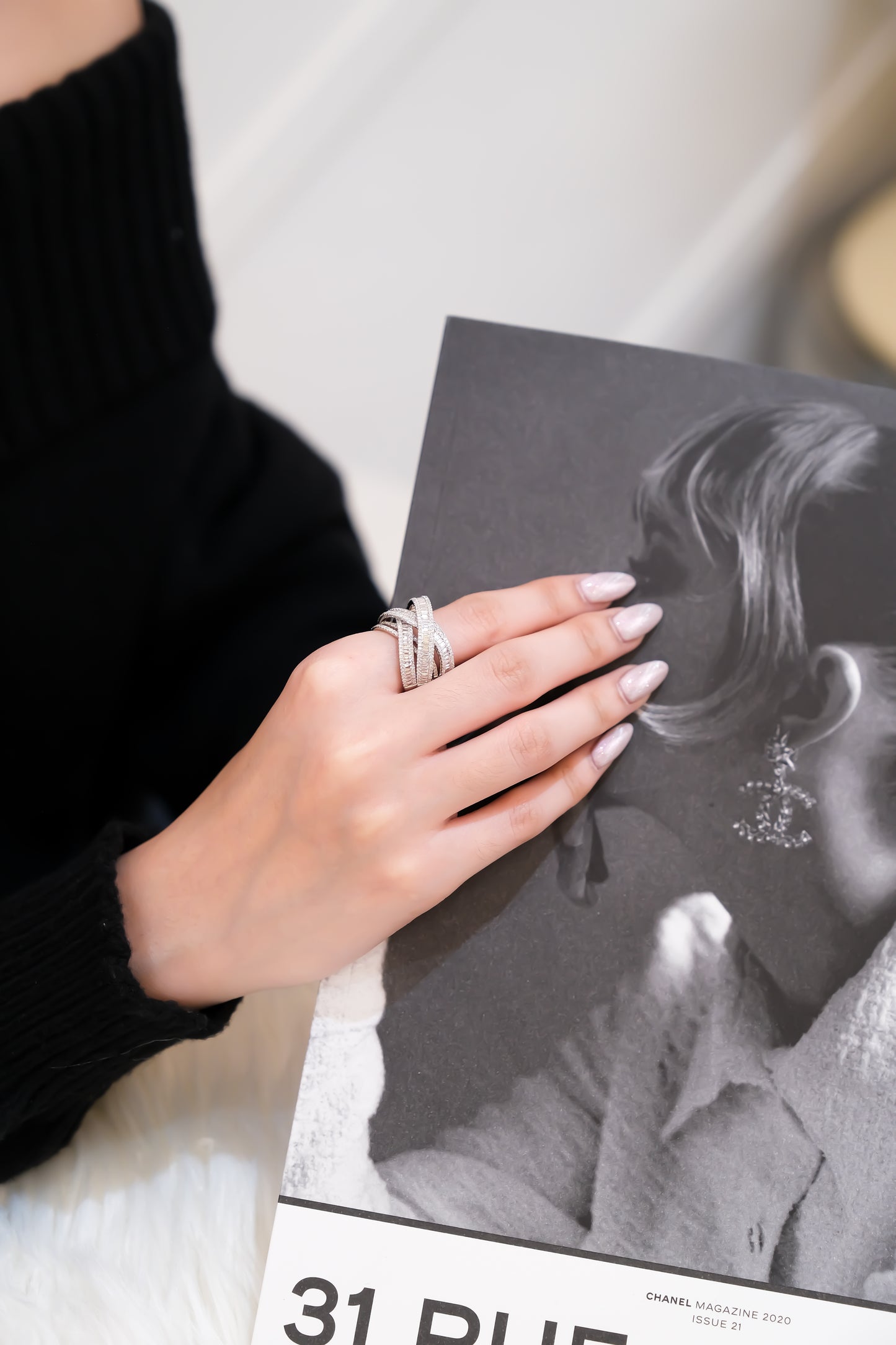 Baguette Cocktail Diamond Ring