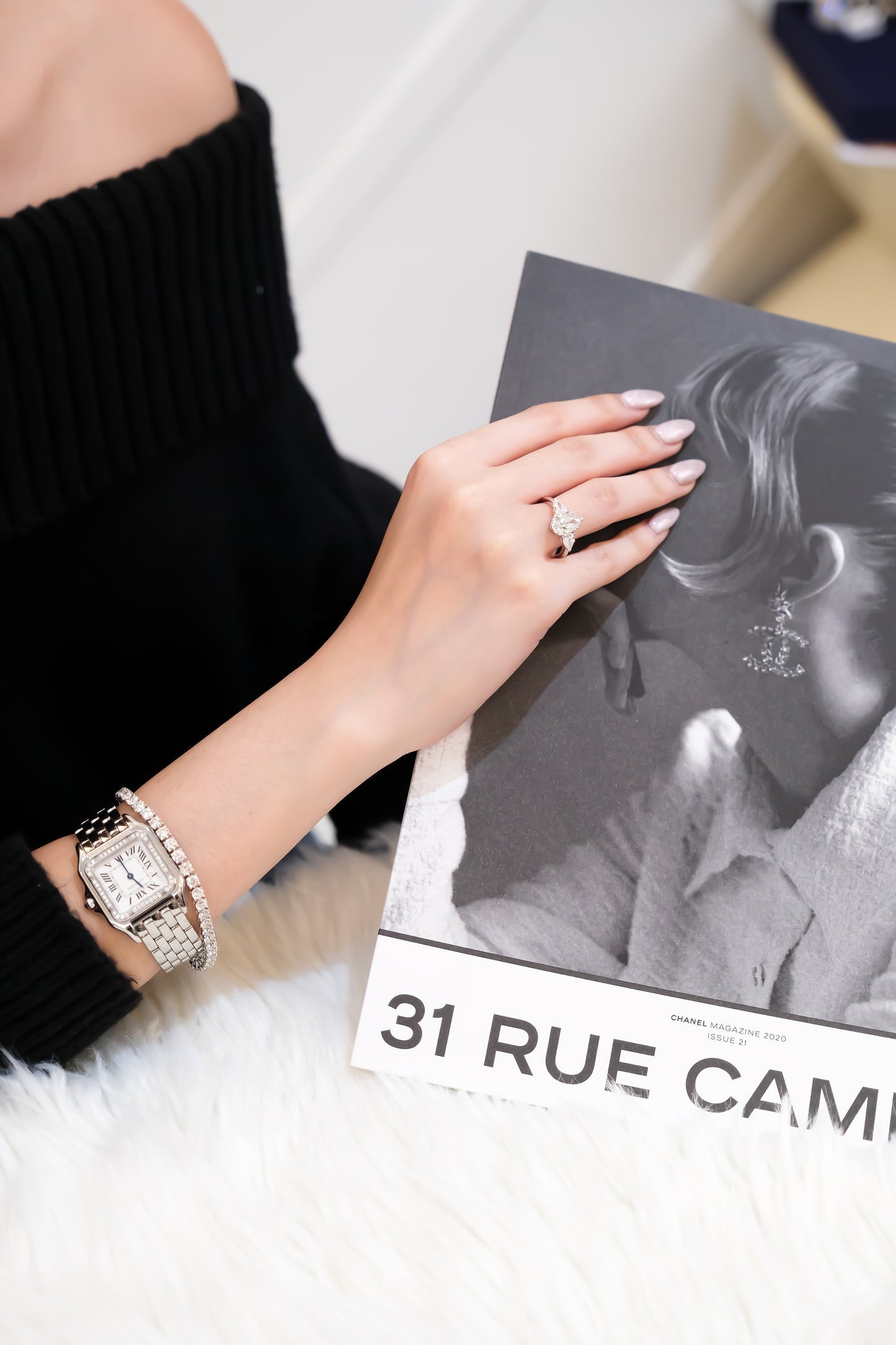 2ct Pear Shaped Diamond Ring w/ GIA