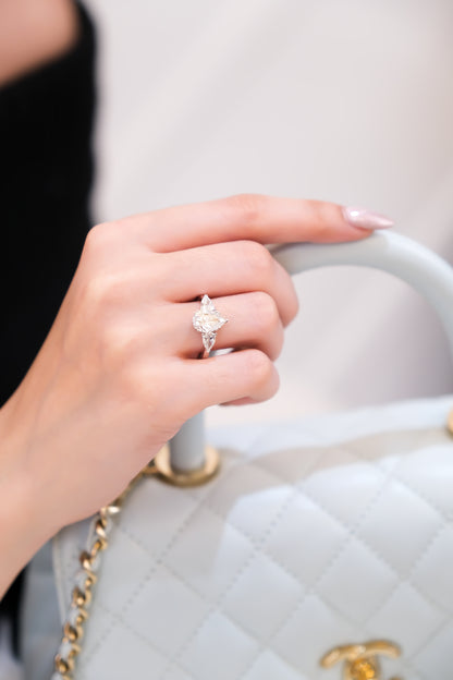 2ct Pear Shaped Diamond Ring w/ GIA