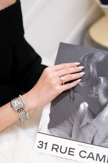 3ct Radiant Cut Diamond Ring w/ GIA