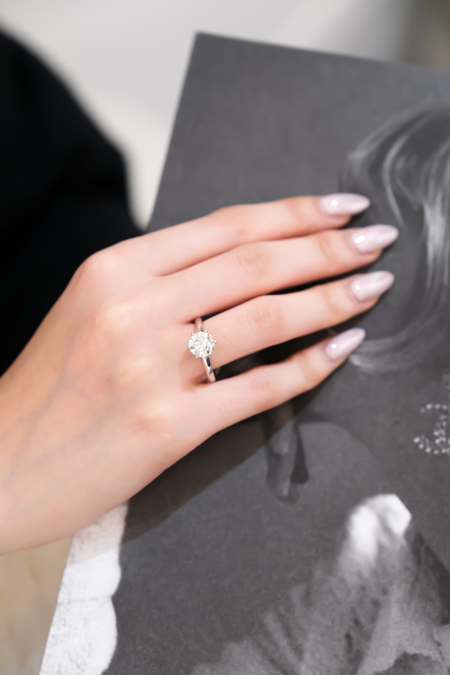 3ct Round Diamond Ring w/ GIA