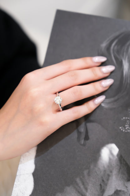 3ct Round Diamond Ring w/ GIA