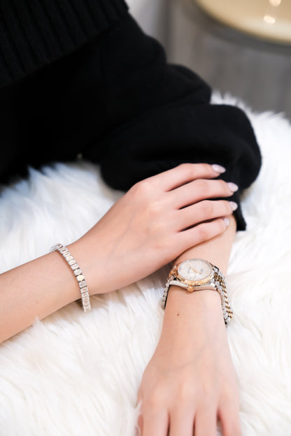 Emerald Diamond Tennis Bracelet