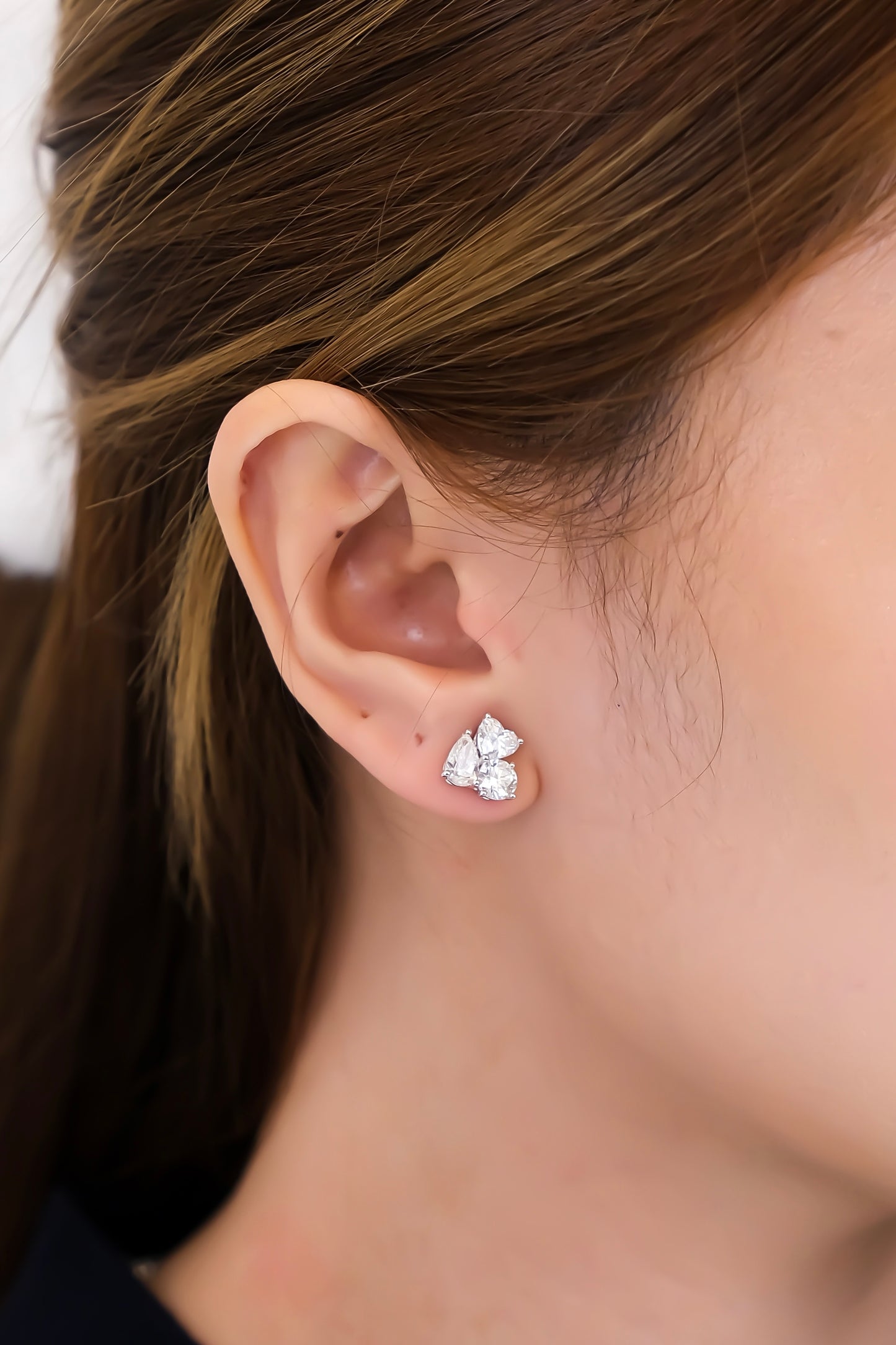 Cluster Multishape Earrings w/ GIA